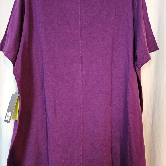 Tek Gear Dry Tek NWT V Neck Graphic Tee Hustle Hustle Hustle Size 1X - Picture 3 of 6